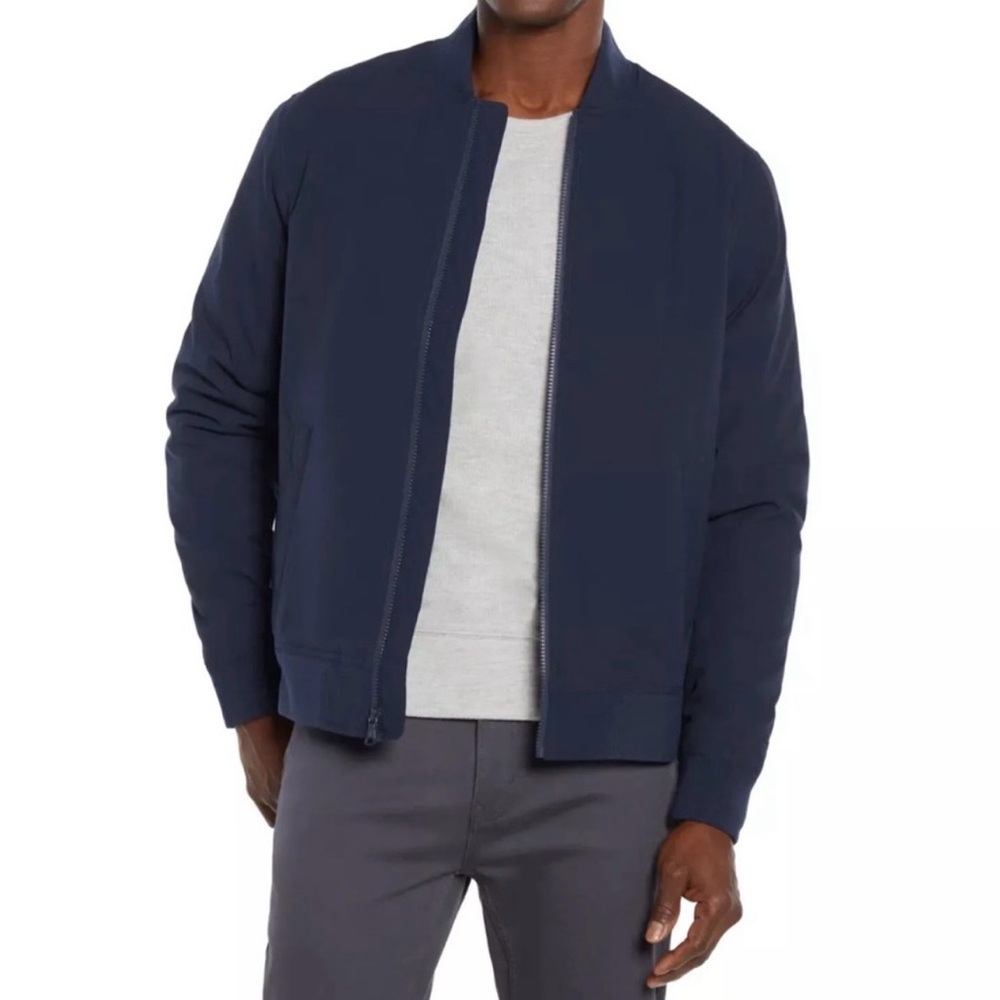 🧥🆕Men's Banana Republic Lightweight Navy Bomber Jacket, Medium🧥
